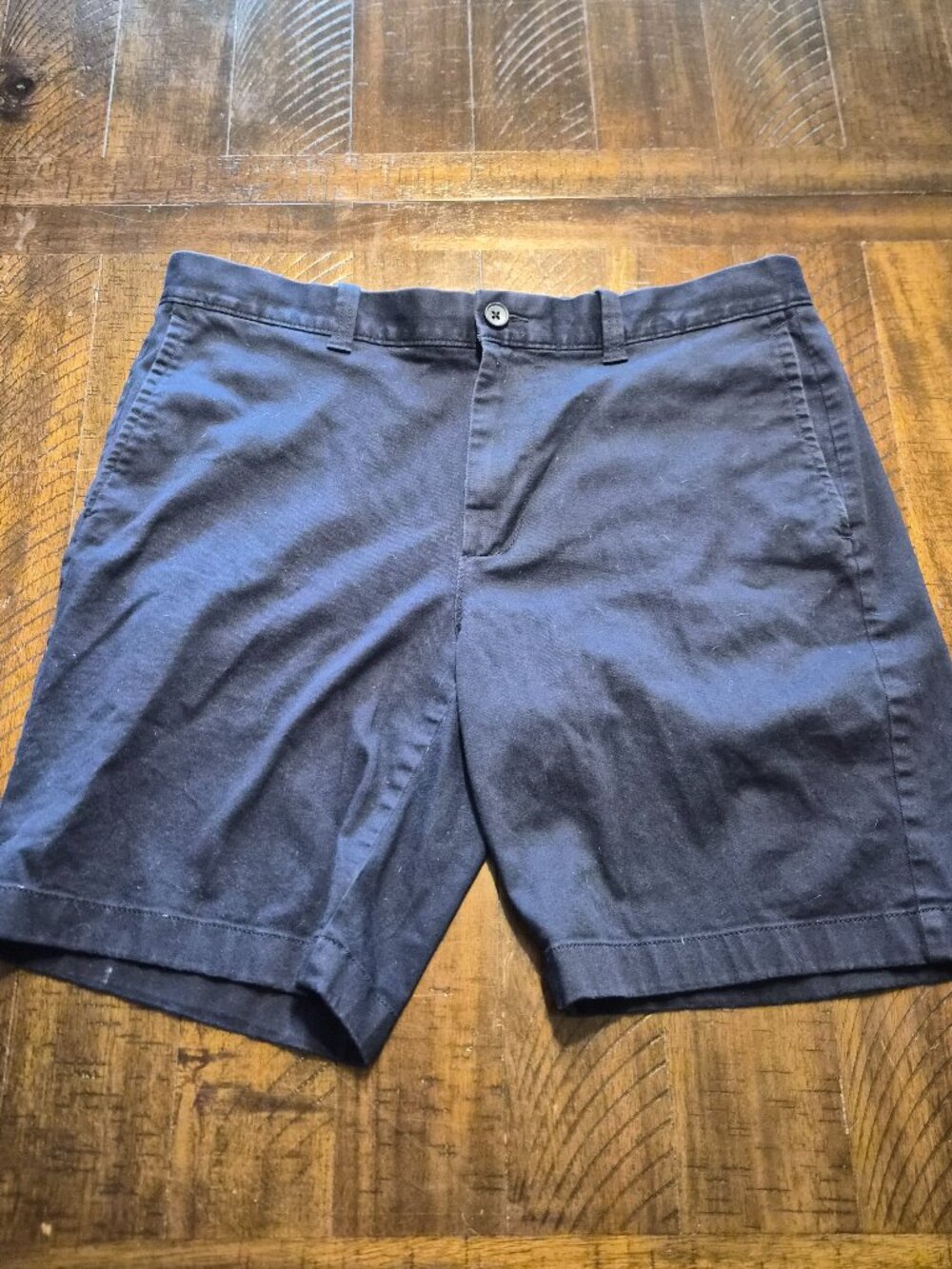 J.Crew 9” Inseam Blue Chino Shorts Mens 34 Cotton Stretch Classic Preppy G840